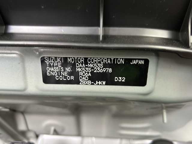 スズキ スペーシア HYBRID X 岐阜県 2019(令1)年 6.7万km オフブルーメタリック/ホワイト2トーン Panasonicナビ/（CD/DVD/TV/Bluetooth）/全周囲カメラ/運転席シートヒーター/両側パワースライド/衝突軽減ブレーキ/アイドリングストップ/横滑り防止システム/レーンキープアシスト/ドライブレコーダー/プッシュスタート/スマートキー/スペアキー