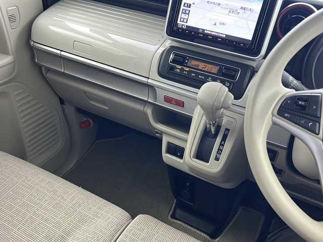 スズキ スペーシア HYBRID X 岐阜県 2019(令1)年 6.7万km オフブルーメタリック/ホワイト2トーン Panasonicナビ/（CD/DVD/TV/Bluetooth）/全周囲カメラ/運転席シートヒーター/両側パワースライド/衝突軽減ブレーキ/アイドリングストップ/横滑り防止システム/レーンキープアシスト/ドライブレコーダー/プッシュスタート/スマートキー/スペアキー