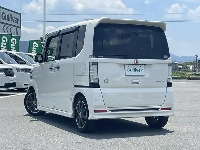 ホンダ Ｎ ＢＯＸ モデューロ X G ターボP 奈良県 2013(平25)年 7万km プレミアムホワイトパール ワンオーナー　/両側パワースライドドア　/バックカメラ　/ドラレコ前後　/ETC　/クルコン　/保証書　/ワンセグ　/オートライト　/ターボ　/スマートキー　/盗難防止装置　/横滑り防止装置　/純正アルミホイール　/純正フロアマット/電動格納ミラー/パドルシフト