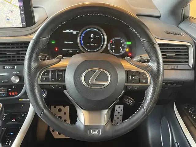 レクサス ＲＸ 450h Fスポーツ 高知県 2021(令3)年 3.9万km ホワイトノーヴァガラスフレーク LEXUS SAFETY SYSTEM +/ＬＫＡ（レーンキープアシスト）/ＢＳＭ（ブラインドスポットモニター）/純正ナビ/　【AM/FM/フルセグTV/CD/Blue tooth】/３６０°カメラ/　【フロント・サイド・バック】/黒/白ツートンレザーシート/D/N席パワーシート/ヒートヒータ＆エアーシート/ハンドルヒータ/ムーンルーフ/電動リアゲート/社外前後ドライブレコーダー