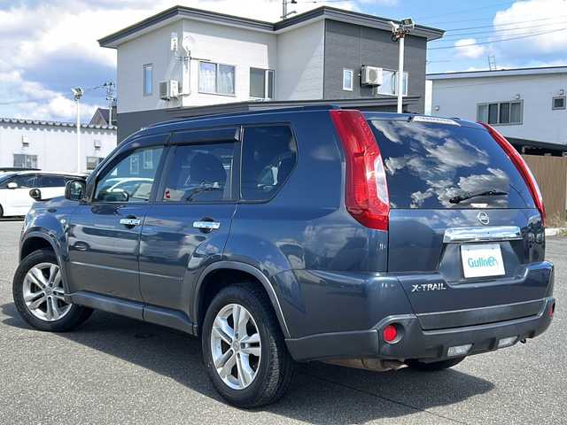日産 エクストレイル 20X 秋田県 2013(平25)年 9.7万km スチールブルー 社外SDナビ/社外フルセグTV/前後ドライブレコーダー/純正17インチAW/取説/スペアキー/４WD/ETC