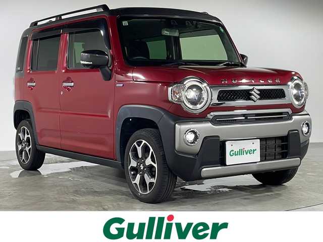 スズキ ハスラー Jスタイル 福岡県 2021(令3)年 2.8万km フェニックスレッドパール/ガンメタリック2トーンルーフ 純正８型SDナビ（フルセグTV/DVD/CD/BT）全方位モニター衝突軽減ブレーキシートヒーターLEDヘッドライト前後ドラレコETCアイドリングストップスマートキープッシュスタート