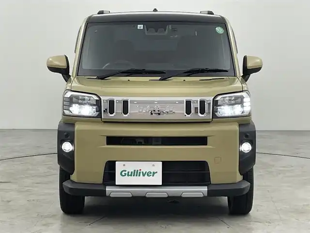ダイハツ タフト G ターボ クロムベンチャー 福岡県 2021(令3)年 3.7万km サンドベージュメタリック ガラスルーフ　/社外ナビ（ＢＴ，フルセグＴＶ）　/バックカメラ　/ＥＴＣ　/前後ドラレコ　/ＡＣＣ　/コーナーセンサー　/スマートアシスト　/衝突被害軽減ブレーキ　/レーンキープ　/アイドリングストップ　/シートヒーター