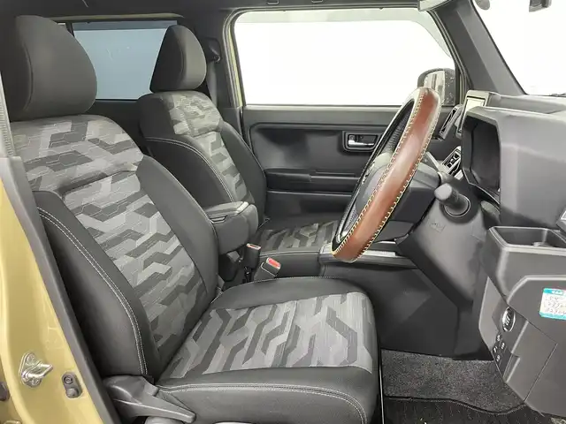 ダイハツ タフト G ターボ クロムベンチャー 福岡県 2021(令3)年 3.7万km サンドベージュメタリック ガラスルーフ　/社外ナビ（ＢＴ，フルセグＴＶ）　/バックカメラ　/ＥＴＣ　/前後ドラレコ　/ＡＣＣ　/コーナーセンサー　/スマートアシスト　/衝突被害軽減ブレーキ　/レーンキープ　/アイドリングストップ　/シートヒーター