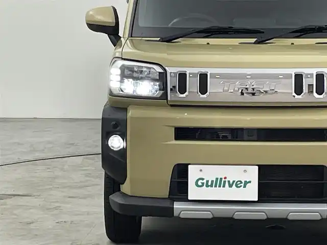 ダイハツ タフト G ターボ クロムベンチャー 福岡県 2021(令3)年 3.7万km サンドベージュメタリック ガラスルーフ　/社外ナビ（ＢＴ，フルセグＴＶ）　/バックカメラ　/ＥＴＣ　/前後ドラレコ　/ＡＣＣ　/コーナーセンサー　/スマートアシスト　/衝突被害軽減ブレーキ　/レーンキープ　/アイドリングストップ　/シートヒーター