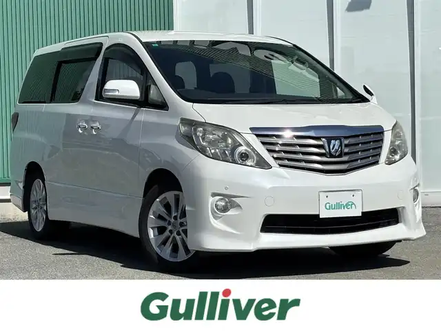 トヨタ アルファード 240S 福岡県 2011(平23)年 6.8万km ホワイトパールクリスタルシャイン プッシュスタートボタン/スマートキー/HDDナビ/Bluetoothオーディオ/ETC/フルセグTV/バックカメラ/前後コーナーセンサー/純正アルミホイール/純正フロアマット/LEDヘッドライト