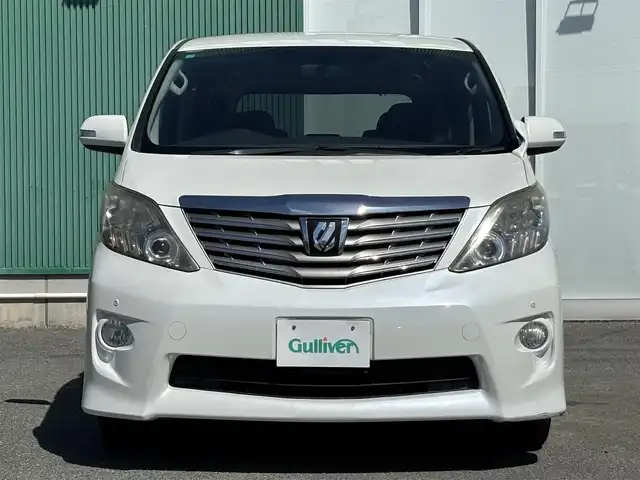 トヨタ アルファード 240S 福岡県 2011(平23)年 6.8万km ホワイトパールクリスタルシャイン プッシュスタートボタン/スマートキー/HDDナビ/Bluetoothオーディオ/ETC/フルセグTV/バックカメラ/前後コーナーセンサー/純正アルミホイール/純正フロアマット/LEDヘッドライト