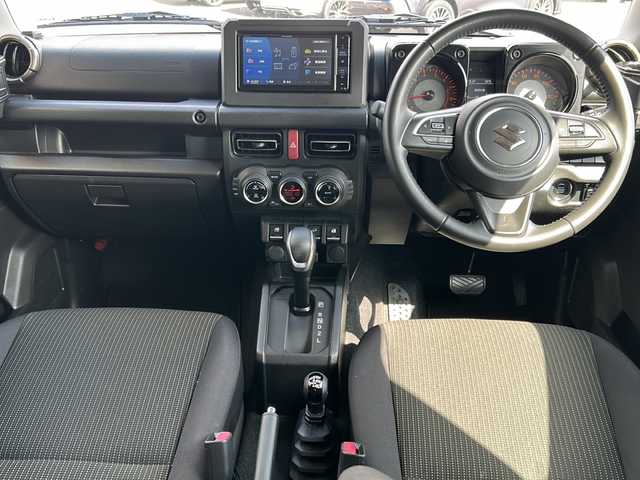 スズキ ジムニー XC 鹿児島県 2020(令2)年 7.5万km ジャングルグリーン 社外ナビ/（フルセグテレビ/Bluetooth/CD/DVD/HDMI/USB）/スズキセーフティサポート/-デュアルセンサーブレーキサポート/-誤発進抑制機能/-車線逸脱警報機能/-ふらつき警報機能/-先行車発信お知らせ機能/ヒルディセントコントロール/前席シートヒーター/ETC/クルーズコントロール/純正16インチアルミホイール/純正フロアマット/LEDヘッドライト/プッシュスタート
