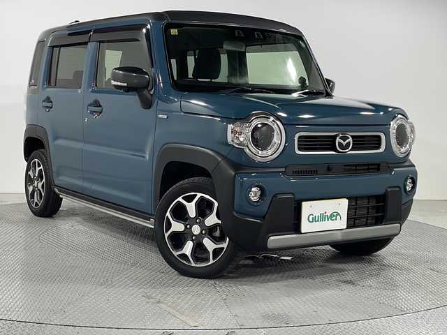 マツダ フレア クロスオーバー ハイブリッドXT 広島県 2020(令2)年 3.6万km 青 全方位モニター/社外ナビ/シートヒーター/パドルシフト/アダプティブクルーズコントロール/デュアルカメラブレーキサポート/車線逸脱警報/車線逸脱抑制制御/ハイビームアシスト/リヤパーキングソナー/誤発進抑制機能/LEDヘッドランプ/純正15インチAW/ETC/ドライブレコーダー