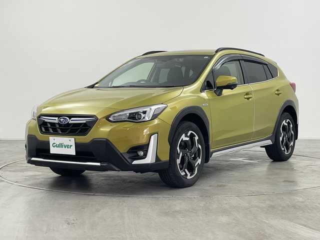 スバル ＸＶ ハイブリッド アドバンス 群馬県 2021(令3)年 3.6万km 黄 純正８型ナビ　バックカメラ　レザーシート　パワーシート　シートメモリー　シートヒーター　ルーフレール　パドルシフト　アダプティブクルーズコントロールＢＳＭ　ＥＴＣ　ＬＥＤライト　フォグ　禁煙車