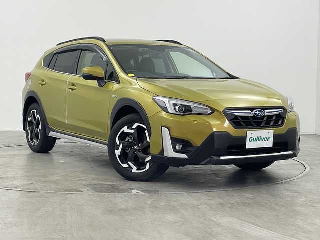 スバル ＸＶ ハイブリッド アドバンス 群馬県 2021(令3)年 3.6万km 黄 純正８型ナビ　バックカメラ　レザーシート　パワーシート　シートメモリー　シートヒーター　ルーフレール　パドルシフト　アダプティブクルーズコントロールＢＳＭ　ＥＴＣ　ＬＥＤライト　フォグ　禁煙車
