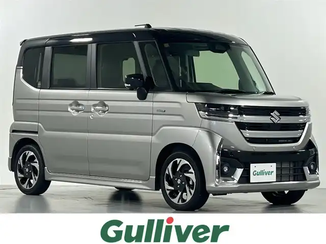 スズキ スペーシア カスタム HYBRID XS 佐賀県 2023(令5)年 0.1万km未満 スチールシルバーメタリック/ブルーイッシュブラックパール 純正メーカーオプション9インチナビ/全方位カメラ/AppleCarPlay/AndroidAuto/両側パワースライドドア/バックカメラ/フルセグテレビ/シートヒーター(運転席/助手席)/衝突軽減ブレーキ/車線逸脱防止機能/オートマチックハイビーム/レーダークルーズコントロール/コーナーセンサー