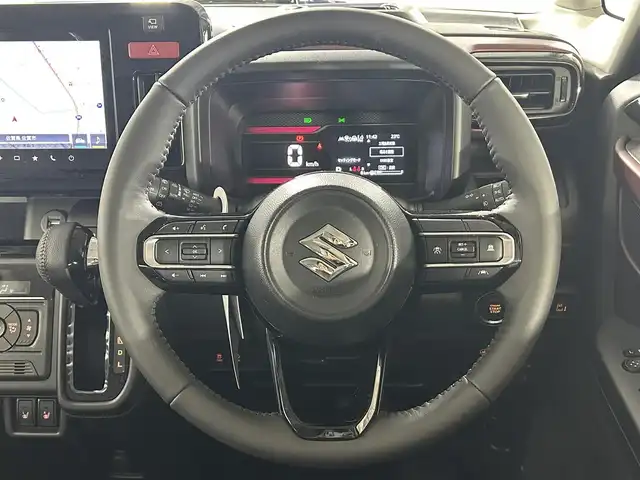 スズキ スペーシア カスタム HYBRID XS 佐賀県 2023(令5)年 0.1万km未満 スチールシルバーメタリック/ブルーイッシュブラックパール 純正メーカーオプション9インチナビ/全方位カメラ/AppleCarPlay/AndroidAuto/両側パワースライドドア/バックカメラ/フルセグテレビ/シートヒーター(運転席/助手席)/衝突軽減ブレーキ/車線逸脱防止機能/オートマチックハイビーム/レーダークルーズコントロール/コーナーセンサー