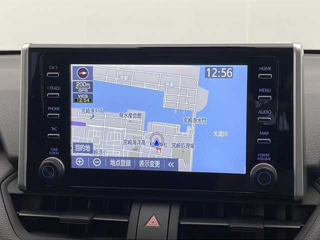 トヨタ ＲＡＶ４ ハイブリットX 宮崎県 2022(令4)年 1.7万km ダークブルーマイカ 純正ディスプレイオーディオナビ(フルセグTV/BT)/レーダークルコン/トヨタセーフティー/衝突軽減ブレーキ/前後コーナーセンサー/ドラレコ前後/バックモニター/ステアリングスイッチ/ETC/オートライト/オートハイビーム/USBポート/オートホールド/純正LEDヘッドライト/純正17インチアルミホイル/純正フロアマット/プッシュスタート/スマートキー