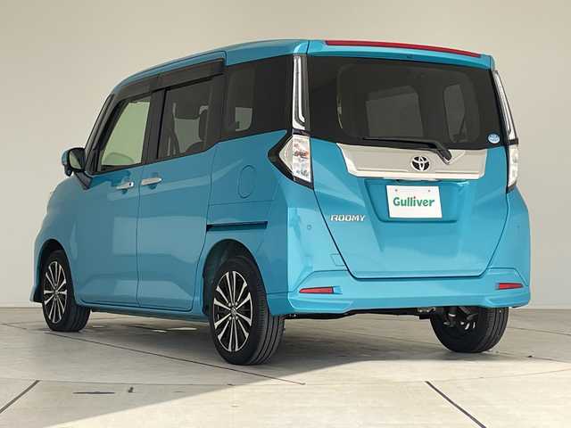 トヨタ ルーミー カスタムG－T 愛知県 2021(令3)年 2万km ターコイズブルーマイカメタリック 純正ナビ/両側パワースライドドア/レーダークルーズコントロール/バックカメラ/コーナーセンサー/純正アルミホイール/LEDヘッドライト/レーンキープアシスト/ドライブレコーダー/衝突軽減システム/ETC/フルセグ/CD DVD/Bluetooth/ステアリングスイッチ/スマートキー/プッシュスタート