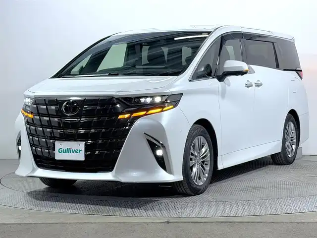 トヨタ アルファードハイブリット Z 大阪府 2024(令6)年 0.5万km プラチナホワイトパールマイカ トヨタチームメイト　/アドバンストパーク　/純正DA　/両側電動　/BSM　/電子ミラー　/ビルトインETC　/レーダークルコン　/コーナーセンサー　/前後ドラレコ　/電動リアゲート　/シートエアコン　/パワーシート　/LEDオートライト