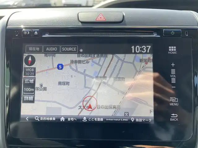 ホンダ フリード ハイブリット EX 福岡県 2016(平28)年 10.5万km マンダリンゴールドM プッシュスタートボタン/スマートキー/クルーズコントロール/Bluetoothオーディオ/ETC/フルセグTV/バックカメラ/ドライブレコーダー前後/運転席・助手席シートヒーター/両側パワースライドドア/社外アルミホイール（LEONIS）/純正フロアマット/LEDヘッドライト/自動ブレーキ