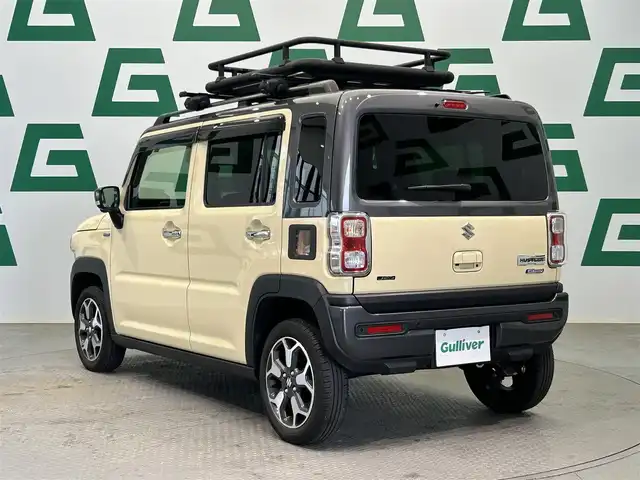 スズキ ハスラー Jスタイル Ⅱ ターボ 鹿児島県 2022(令4)年 4.3万km シフォンアイボリーメタリック/ガンメタリック2トーン 純正ナビ　/Ｂｌｕｅｔｏｏｔｈ　/フルセグＴＶ　/全方位カメラ　/社外全方位ドラレコ　/純正フロアマット　/純正１５インチアルミ　/前席シートヒーター　/パドルシフト　/革巻きステアリング　/純正ドアバイザー　/純正ＥＴＣ/レーンキープアシスト/USBソケット/電格ミラー/後方コーナーセンサー/純正LEDヘッドライト/スマートキー