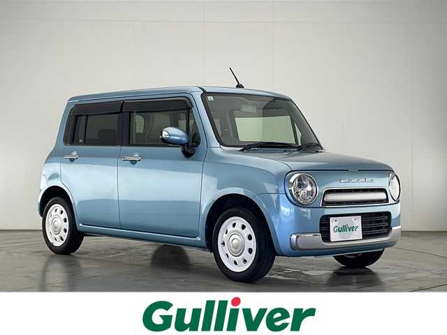 スズキ ラパン ショコラ X 宮崎県 2015(平27)年 4.7万km フィズブルーパールメタリック 禁煙車/社外ナビTV/（MDV-D403/CD/Bluetooth/ワンセグTV)/社外バックカメラ/社外ETC/純正キセノンオートライト/純正セキュリティアラーム/フロアマット/レザーシート/オートエアコン/ウインカードアミラー/本革巻ハンドル/ドアバイザー/スマートキー/プッシュエンジンスタート/スペアキー/新車時保証書/取扱い説明書