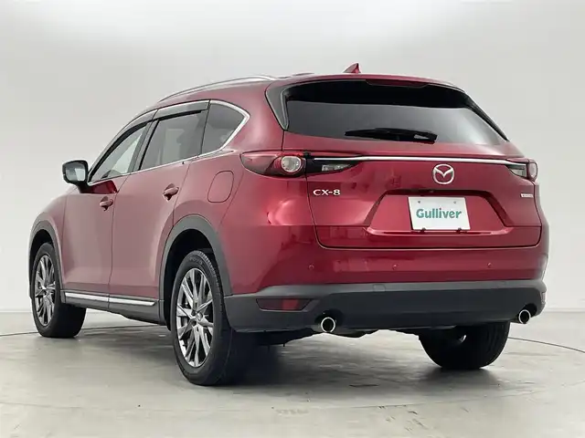 マツダ ＣＸ－８ XD Lパッケージ 群馬県 2022(令4)年 3.4万km ソウルレッドクリスタルM 純正10.25インチセンターディスプレイ/・AM/FM/USB/Bluetooth/フルセグTV/AppleCarPlay/AndroidAuto/360°ビューモニター/BOSEサウンドシステム/パワーバックドア/i-ACTIVSENSE/・スマートブレーキサポート/アドバンストスマートブレーキサポート/・マツダレーダークルーズコントロール(全車速追従機能付)/・レーンキープアシストシステム/車線逸脱警報システム/・AT誤発進抑制制御(前進/後退)/・ドライバーアテンションアラート/交通標識認識システム/・前後パーキングセンサー/・ブラインドスポットモニタリング/前席パワーシート/シートヒーター/シートベンチレーション/運転席メモリー機能/2列目シートヒーター/ロールサンシェード/ステアリングヒーター/ステアリングスイッチ/スムースレザーシート(レッド)/前後ドライブレコーダー/置くだけ充電/電動パーキングブレーキ/オートブレーキホールド/純正ETC/プッシュスタート/スマートキー