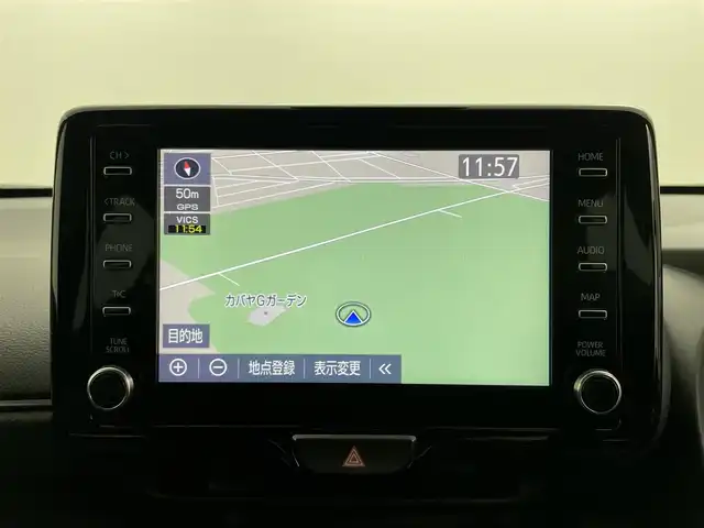 トヨタ ヤリスクロス ハイブリッド GRスポーツ 岡山県 2023(令5)年 2.2万km ブラックマイカ 純正８インチナビ　/【Carplay/AndroidAuto/Bluetooth】/全方位カメラ　/レーダークルーズコントロール　/ビルトインＥＴＣ　/ブラインドスポットモニター/前席シートヒーター　/ハーフレザーシート/ＬＥＤヘッドライト　/ステアリングヒーター　/電動リアゲート　/コーナーセンサー　/オートハイビーム　/スペアキー×1/禁煙車/オートブレーキホールド