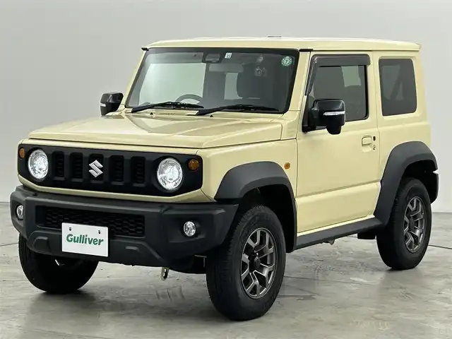 スズキ ジムニー シエラ JC 福岡県 2022(令4)年 1.4万km シフォンアイボリーM 純正８型ナビ（ＢＴ，フルセグＴＶ）　/バックカメラ　/ビルトインＥＴＣ　/前後ドラレコ　/クルコン　/衝突被害軽減ブレーキ　/レーンキープ　/ヒルディセントコントロール　/アイドリングストップ　/シートヒーター　/ＬＥＤ