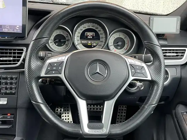 メルセデス・ベンツ Ｅ３５０ ブルーテックワゴンアバンギャルド 鹿児島県 2014(平26)年 7.7万km テクノライトグレー 禁煙車/パノラマルーフ/ETC/キーレスゴー/黒革シート/パワーシート/シートヒーター/AMGフロントグリル/社外アルパインナビ(フルセグ/Bluetooth/DVD/CD)/レーダーセフティパッケージ/AMGパッケージ