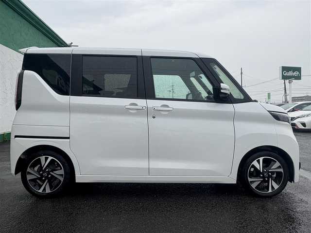 日産 ルークス HWS Gターボ プロパイロットED 徳島県 2024(令6)年 0.4万km ホワイトパール 社外メモリナビ　CN-HE02WD/(AM.FM.CD.DVD.BT.フルセグ)/アラウンドビューモニター/オートホールド/アイドリングストップ/クルーズコントロール/プッシュスタート/両側パワースライドドア/ETC/レーンキープアシスト/スマートキー/オートライト/ルーフサーキュレーター