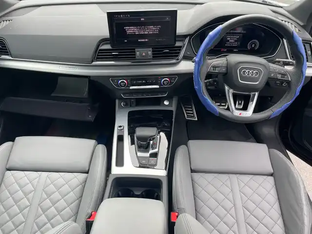 アウディ アウディ Ｑ５ SB 40TDIクワトロ Sライン 神奈川県 2023(令5)年 1.2万km 青Ｍ 純正ナビＴＶ 　Bluetooth/AppleCarPlay/AndroidAuto/全方位カメラ /電動リアゲート　/クルーズコントロール　/前席パワーシート　/前後コーナーセンサー　/純正前後ドライブレコーダー/ETC2.0/スペアキー　/レザーシート　/純正アルミホイール/純正フロアマット/パドルシフト/ステアリングヒーター/トラフィックジャムアシスト/サイドアシスト/レインセンサー/インテリアライト
