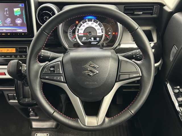 スズキ スペーシア カスタム HYBRID XS 鹿児島県 2020(令2)年 1.2万km アクティブイエロー/ブラック2トーンルーフ 純正ナビ　/両側パワスラ　/全方位カメラ　/純正前後ドラレコ　/ＥＴＣ　/Ｂｌｕｅｔｏｏｔｈ　/フルセグＴＶ　/ＬＥＤヘッドライト　/オートマチックハイビーム　/ベンチシート　/Ｄ席シートヒーター　/後方コーナーセンサー/バックテーブル/ハーフレザーシート/フロントフォグ/後席サーキュレーター/スマートキー/プッシュスタート/ステリモ
