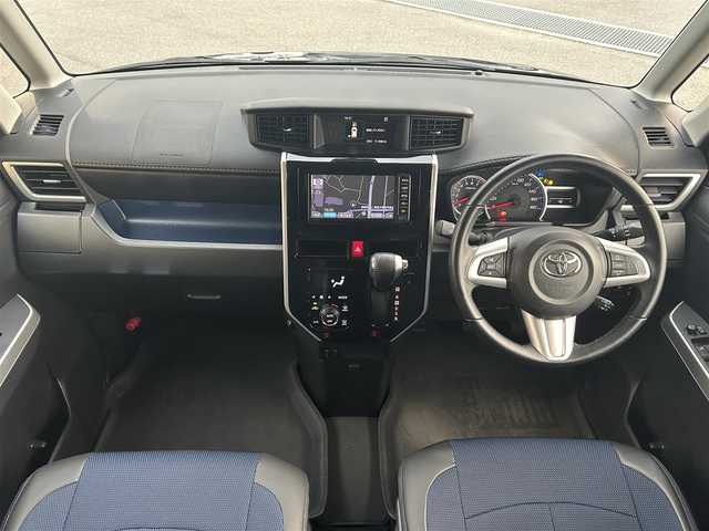 トヨタ タンク カスタムG S 愛媛県 2018(平30)年 5.2万km レーザーブルークリスタルシャイン 純正ナビ（Bluetooth/SD/ワンセグテレビ）/ETC/衝突軽減ブレーキ/バックカメラ/ドライブレコーダー/クルーズコントロール/コーナーセンサー/横滑り防止装置/衝突被害軽減システム/オートライト/オートLEDヘッドライト/両側パワースライドドア/アイドリングストップ/プッシュスタート/スマートキー/スペアキー/フォグランプ/ドアバイザー/電動格納ミラー/取扱説明書/純正フロアマット/純正14インチAW