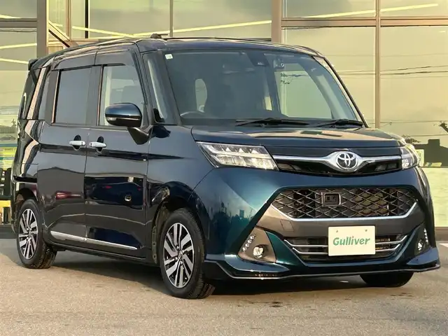 トヨタ タンク カスタムG S 愛媛県 2018(平30)年 5.2万km レーザーブルークリスタルシャイン 純正ナビ（Bluetooth/SD/ワンセグテレビ）/ETC/衝突軽減ブレーキ/バックカメラ/ドライブレコーダー/クルーズコントロール/コーナーセンサー/横滑り防止装置/衝突被害軽減システム/オートライト/オートLEDヘッドライト/両側パワースライドドア/アイドリングストップ/プッシュスタート/スマートキー/スペアキー/フォグランプ/ドアバイザー/電動格納ミラー/取扱説明書/純正フロアマット/純正14インチAW