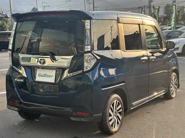 トヨタ タンク カスタムG S 愛媛県 2018(平30)年 5.2万km レーザーブルークリスタルシャイン 純正ナビ（Bluetooth/SD/ワンセグテレビ）/ETC/衝突軽減ブレーキ/バックカメラ/ドライブレコーダー/クルーズコントロール/コーナーセンサー/横滑り防止装置/衝突被害軽減システム/オートライト/オートLEDヘッドライト/両側パワースライドドア/アイドリングストップ/プッシュスタート/スマートキー/スペアキー/フォグランプ/ドアバイザー/電動格納ミラー/取扱説明書/純正フロアマット/純正14インチAW
