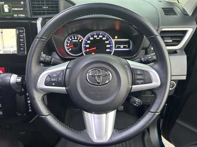 トヨタ タンク カスタムG S 愛媛県 2018(平30)年 5.2万km レーザーブルークリスタルシャイン 純正ナビ（Bluetooth/SD/ワンセグテレビ）/ETC/衝突軽減ブレーキ/バックカメラ/ドライブレコーダー/クルーズコントロール/コーナーセンサー/横滑り防止装置/衝突被害軽減システム/オートライト/オートLEDヘッドライト/両側パワースライドドア/アイドリングストップ/プッシュスタート/スマートキー/スペアキー/フォグランプ/ドアバイザー/電動格納ミラー/取扱説明書/純正フロアマット/純正14インチAW