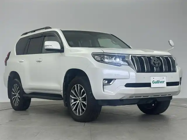 トヨタ ランドクルーザー プラド TX Lパッケージ 愛知県 2021(令3)年 5万km ホワイトパールクリスタルシャイン 純正ナビ　/（フルセグTV／BT/CD/DVD）　/衝突軽減システム　/クルーズコントロール　/バックカメラ　/ドラレコ　/レーンキープアシスト　/横滑り防止装置　/前後コーナーセンサー　/前席パワーシート　/純正AW