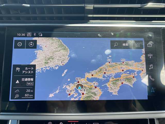 アウディ Ｑ８ 55TFSIクワトロ デビューPKG Sライン 福岡県 2019(令1)年 6.2万km デイトナグレーパールエフェクト ・アダプティブクルーズコントロール/・純正HDDナビ/USB/Bluetooth/・全方位カメラ/・ハーフレザーシート/シートヒーター/・フルセグ/・ETC/・純正22AW/・プッシュスタート/・パーキングアシスト/・アイドリングストップ/・スマートキー/・パワーシート/・レーンキープアシスト/・オートライト/・LEDライト