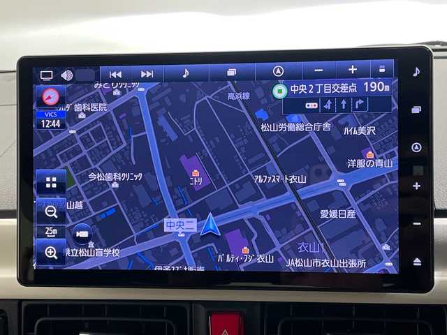 ダイハツ ムーヴ キャンバス ストライプス G 愛媛県 2022(令4)年 0.9万km シャイニングホワイトパール/アプリコットピンクメタリック １０型ナビ/フルセグ／Ｂｌｕｅｔｏｏｔｈ／ＵＳＢ/全方位カメラ/前方ドライブレコーダー/ＤＮ席シートヒーター/両側パワースライドドア/前後コーナーセンサー/ＬＥＤヘッドライト/衝突軽減ブレーキ