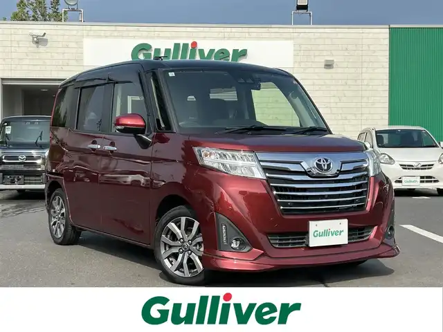 トヨタ ルーミー カスタムG－T 島根県 2020(令2)年 2.5万km ブラックマイカメタリック/ファイアークォーツレッドメタリック 社外８インチメモリーナビ　/フルセグTV/ＤＶＤ再生　/Ｂｌｕｅｔｏｏｔｈ　/全方位カメラ　/両側パワースライドドア　/前後ドライブレコーダー　/ＥＴＣ　/オートハイビーム　/クルーズコントロール　/衝突軽減ブレーキ　/レーンアシスト　/純正ＬＥＤヘッドライト