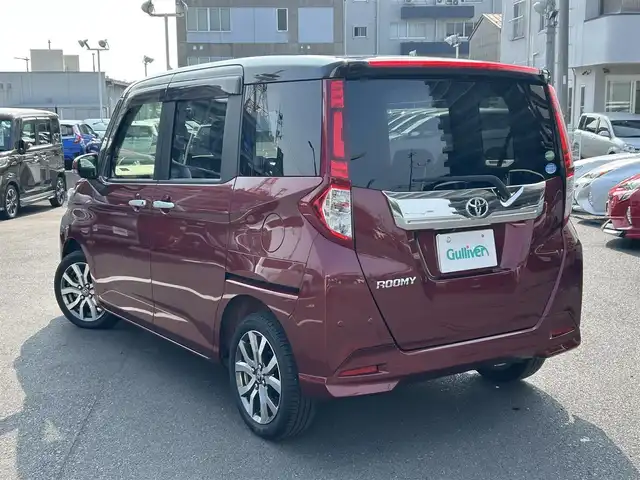 トヨタ ルーミー カスタムG－T 島根県 2020(令2)年 2.5万km ブラックマイカメタリック/ファイアークォーツレッドメタリック 社外８インチメモリーナビ　/フルセグTV/ＤＶＤ再生　/Ｂｌｕｅｔｏｏｔｈ　/全方位カメラ　/両側パワースライドドア　/前後ドライブレコーダー　/ＥＴＣ　/オートハイビーム　/クルーズコントロール　/衝突軽減ブレーキ　/レーンアシスト　/純正ＬＥＤヘッドライト