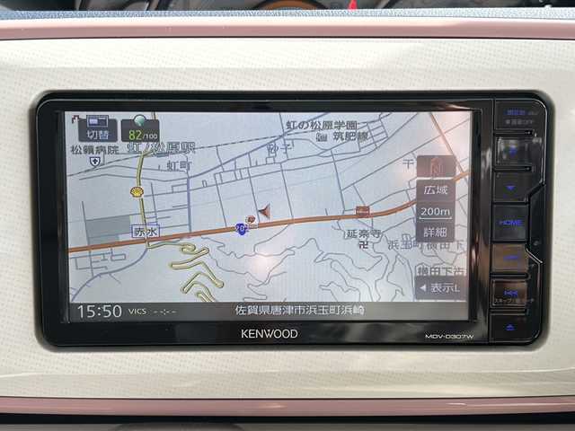 ダイハツ ムーヴ キャンバス G メイクアップ リミテッド　SAⅢ 佐賀県 2020(令2)年 2.5万km パールホワイトⅢ/ブルーミングピンクメタリック ワンオーナー/KENWOODナビ/パノラマミックビューモニター/両側パワースライドドア/ETC/スマートアシストIII/ドライブレコーダー/プッシュスタート/スマートキー/LEDヘッドライト/フォグライト