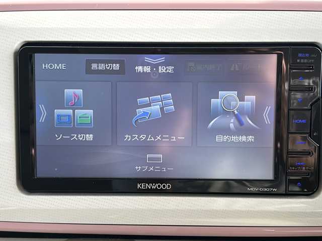 ダイハツ ムーヴ キャンバス G メイクアップ リミテッド　SAⅢ 佐賀県 2020(令2)年 2.5万km パールホワイトⅢ/ブルーミングピンクメタリック ワンオーナー/KENWOODナビ/パノラマミックビューモニター/両側パワースライドドア/ETC/スマートアシストIII/ドライブレコーダー/プッシュスタート/スマートキー/LEDヘッドライト/フォグライト