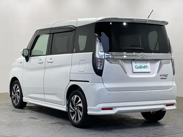 スズキ ソリオ バンディット HV MV 栃木県 2022(令4)年 3.6万km ピュアホワイトP ナビ/（CD/DVD/ワンセグTV/Bluetooth/SD/iPad）/エアロ/バックカメラ/コーナーセンサー/ビルトインETC2.0/前方ドラレコ（HDR360G）/片側パワースライドドア/シートヒーター/ヘッドアップディスプレイ/オートライト/LEDヘッドライト/横滑り防止装置/フォグランプ/スマートキー/プッシュスタート/アイドリングストップ/ステアリングスイッチ/電動格納ミラー/純正アルミホイール/純正フロアマット