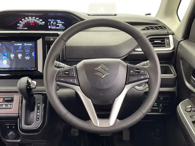 スズキ ソリオ バンディット HV MV 栃木県 2022(令4)年 3.6万km ピュアホワイトP ナビ/（CD/DVD/ワンセグTV/Bluetooth/SD/iPad）/エアロ/バックカメラ/コーナーセンサー/ビルトインETC2.0/前方ドラレコ（HDR360G）/片側パワースライドドア/シートヒーター/ヘッドアップディスプレイ/オートライト/LEDヘッドライト/横滑り防止装置/フォグランプ/スマートキー/プッシュスタート/アイドリングストップ/ステアリングスイッチ/電動格納ミラー/純正アルミホイール/純正フロアマット