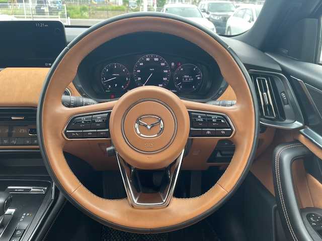 マツダ ＣＸ－６０ XD HV プレミアムスポーツ 長崎県 2022(令4)年 6.9万km マシーングレープレミアムM ワンオーナー/純正メーカーナビ/BT/USB/HDMI/フルセグTV/全方位カメラ/BOSEプレミアムサウンド/サンルーフ/茶革ハーフレザーシート/前席パワーシート/D席メモリーシート/全席シートヒーター/前席エアーシート/衝突被害軽減システム/レーダークルーズコントロール/ステアリングスイッチ/ステアリングヒーター/パドルシフト/トラクッションコントロールシステム/ヒルディセントコントロール/オートハイビーム/ETC