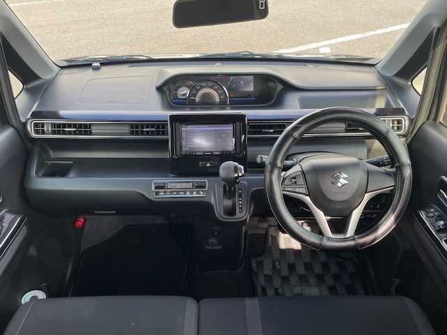 スズキ ワゴンＲ スティングレー HYBRID X 長崎県 2020(令2)年 7.2万km ブルーイッシュブラックパール3 プッシュスタート/社外SDナビ/CD/DVD/衝突被害軽減システム/レーンキープアシスト/D席シートヒーター/ドライブレコーダー前後/LEDヘッドライト/オートライト/コーナーセンサー/ETC