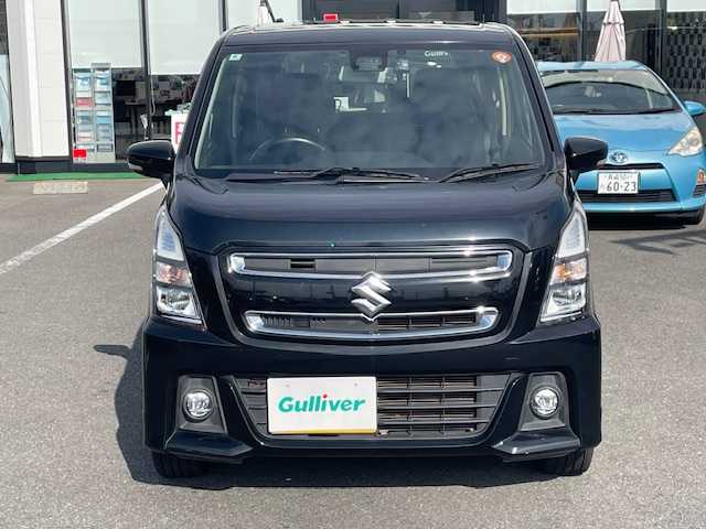 スズキ ワゴンＲ スティングレー HYBRID X 長崎県 2020(令2)年 7.2万km ブルーイッシュブラックパール3 プッシュスタート/社外SDナビ/CD/DVD/衝突被害軽減システム/レーンキープアシスト/D席シートヒーター/ドライブレコーダー前後/LEDヘッドライト/オートライト/コーナーセンサー/ETC