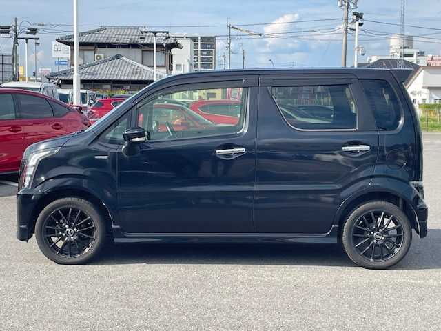 スズキ ワゴンＲ スティングレー HYBRID X 長崎県 2020(令2)年 7.2万km ブルーイッシュブラックパール3 プッシュスタート/社外SDナビ/CD/DVD/衝突被害軽減システム/レーンキープアシスト/D席シートヒーター/ドライブレコーダー前後/LEDヘッドライト/オートライト/コーナーセンサー/ETC