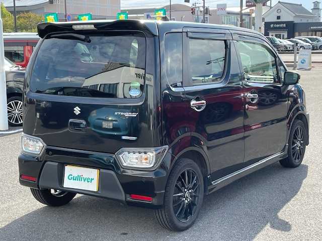 スズキ ワゴンＲ スティングレー HYBRID X 長崎県 2020(令2)年 7.2万km ブルーイッシュブラックパール3 プッシュスタート/社外SDナビ/CD/DVD/衝突被害軽減システム/レーンキープアシスト/D席シートヒーター/ドライブレコーダー前後/LEDヘッドライト/オートライト/コーナーセンサー/ETC