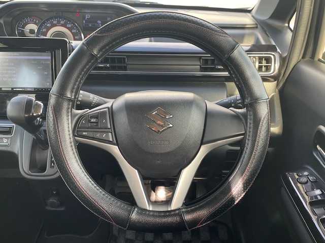 スズキ ワゴンＲ スティングレー HYBRID X 長崎県 2020(令2)年 7.2万km ブルーイッシュブラックパール3 プッシュスタート/社外SDナビ/CD/DVD/衝突被害軽減システム/レーンキープアシスト/D席シートヒーター/ドライブレコーダー前後/LEDヘッドライト/オートライト/コーナーセンサー/ETC