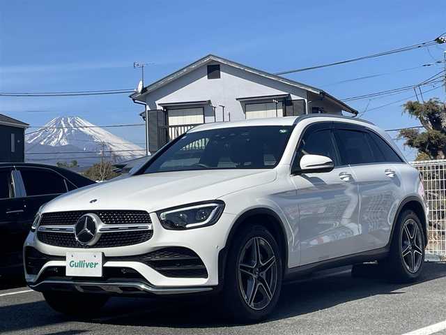 メルセデス・ベンツ ＧＬＣ２２０ d 4マチック AMGライン 静岡県 2020(令2)年 2.5万km ポーラホワイト ユーザー買取/ワンオーナー/純MOP正ナビ/　【BT/地デジフルセグTV】/純正LEDヘッドライト/純正AMG19インチAW/アダクティブクルーズコントロール/レーンキープアシスト/衝突被害軽減装置/パドルシフト/ハーフレザーシート/エアーサスペンション/全方位カメラ/前後ドライブレコーダー/ビルトインETC2.0/前後シートヒーター/USBポート/新車時保証書/取扱説明書/スペアキー×1